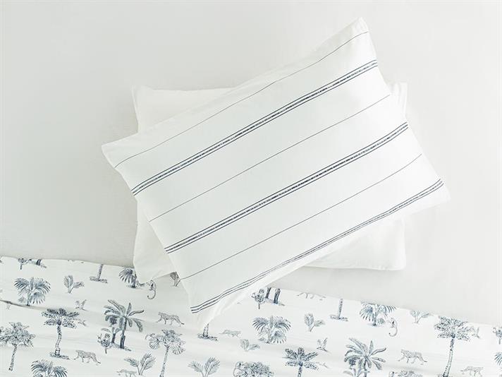 Exotic Forest Cottony 2 Set Față De Pernă 50*70 Cm Albastru İnchis