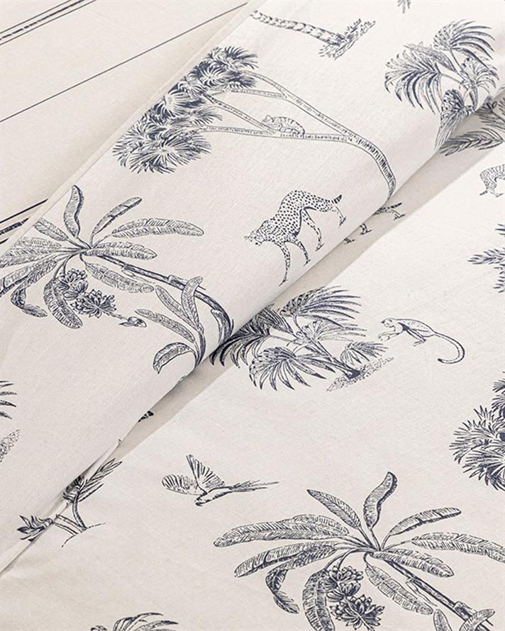 Exotic Forest Cottony Pentru O Persoana Set Lenjerıe De Pat 160*220 Cm Albastru İnchis
