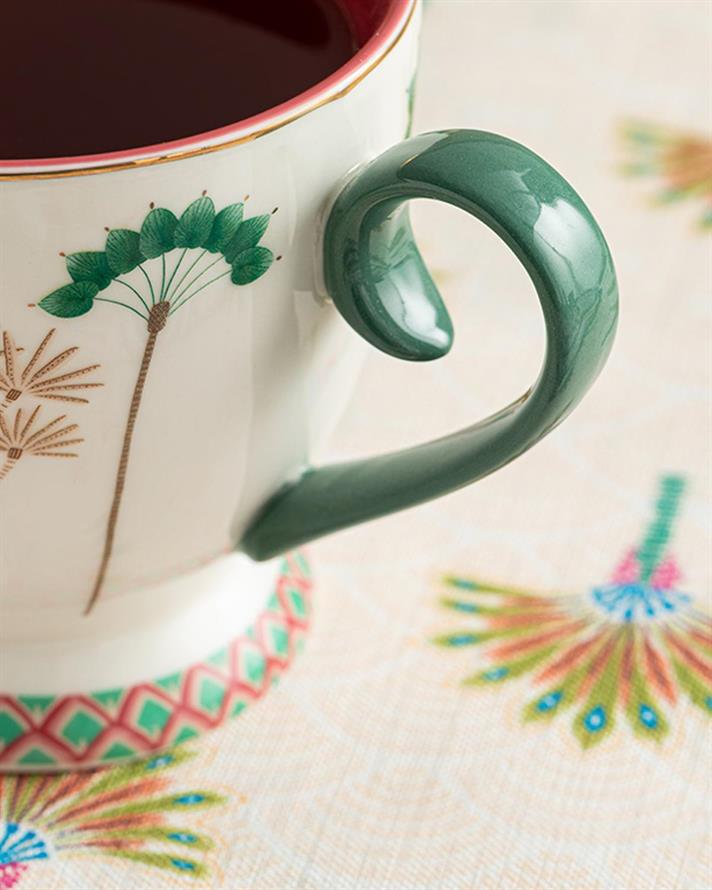 Exotic Forest New Bone China Cup 500 ml Pink