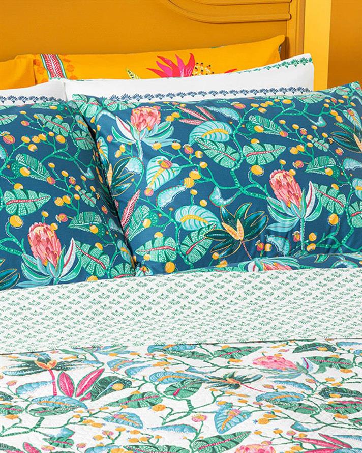 Exotic Garden King Size Cuvertură Multifuncțională 240x220 cm Verde