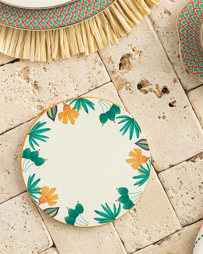 Exotic Leaves Silicone Hot Mat 16 cm Colorful