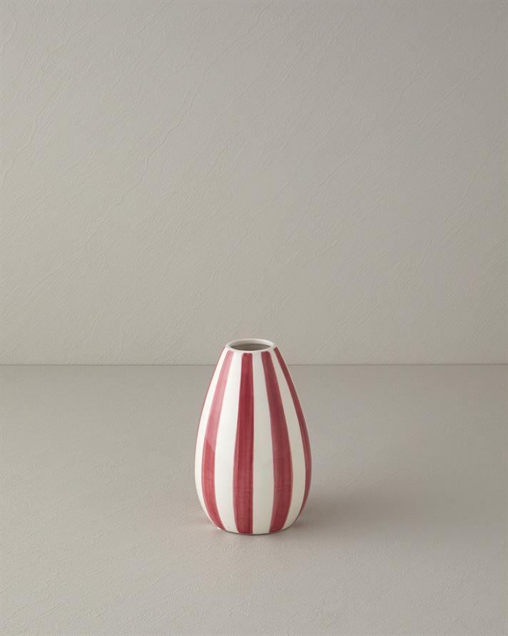 Exotic Strip Ceramică Vază 10x10x24 cm Galben