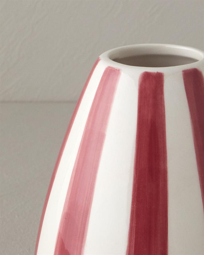Exotic Strip Ceramică Vază 10x10x24 cm Galben