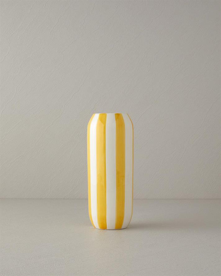 Exotic Strip Ceramică Vază 12x12x18 cm Bordo