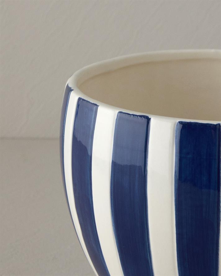 Exotic Strip Ceramică Vază 18x18x20.5 cm Bleumarin