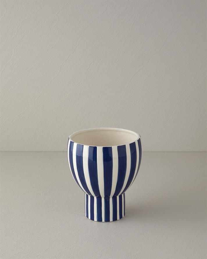 Exotic Strip Ceramică Vază 18x18x20.5 cm Bleumarin