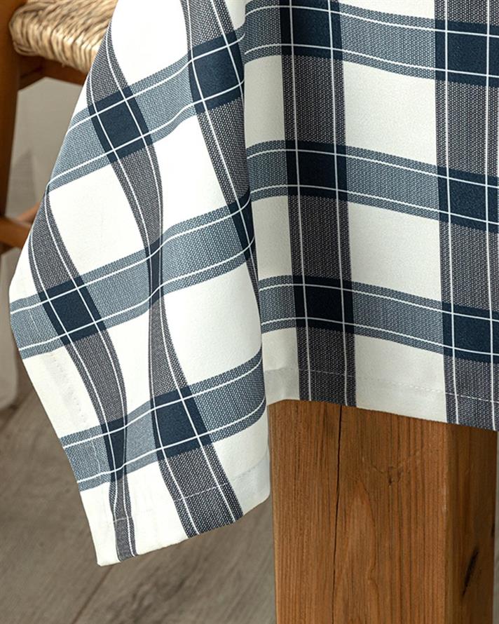 Blue Lines Polyestere Table Cloth 150x200 cm Dark Blue