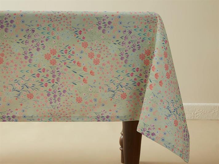 Floral Garden Polyestere Table Cloth 150x200 cm Green