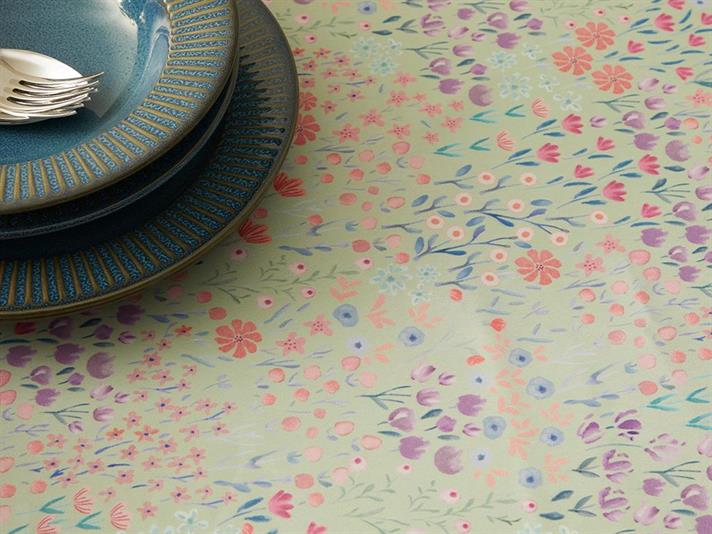 Floral Garden Polyestere Table Cloth 150x200 cm Green