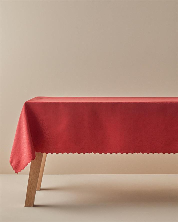 Față de masă, Marais, poliester, 150x200 cm, roșu