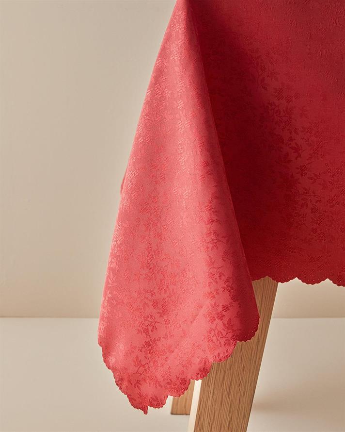 Față de masă, Marais, poliester, 150x200 cm, roșu