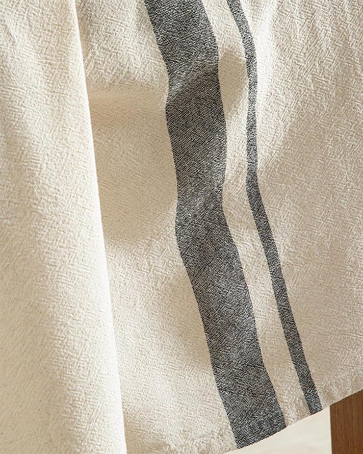 Nola Cotton Table Cloth 150x200 cm Anthracite