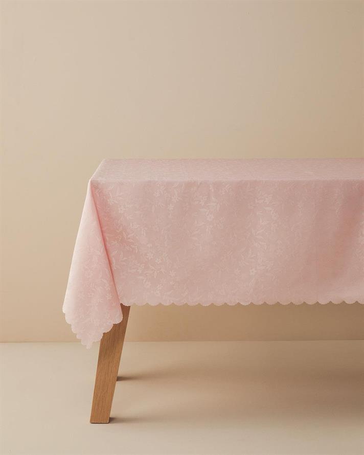 Față de masă, Pillow, poliester, 150x220 cm, roz pudră