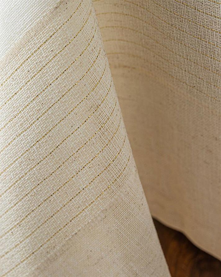 Față de masă, Shiny Linen, poliester, 150x200 cm, auriu