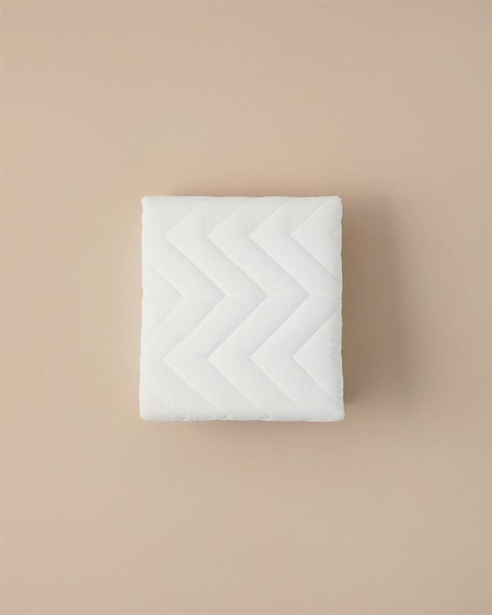 Față de pernă antibacteriană, material impermeabil, Handy, bumbac, 50x70 cm, alb