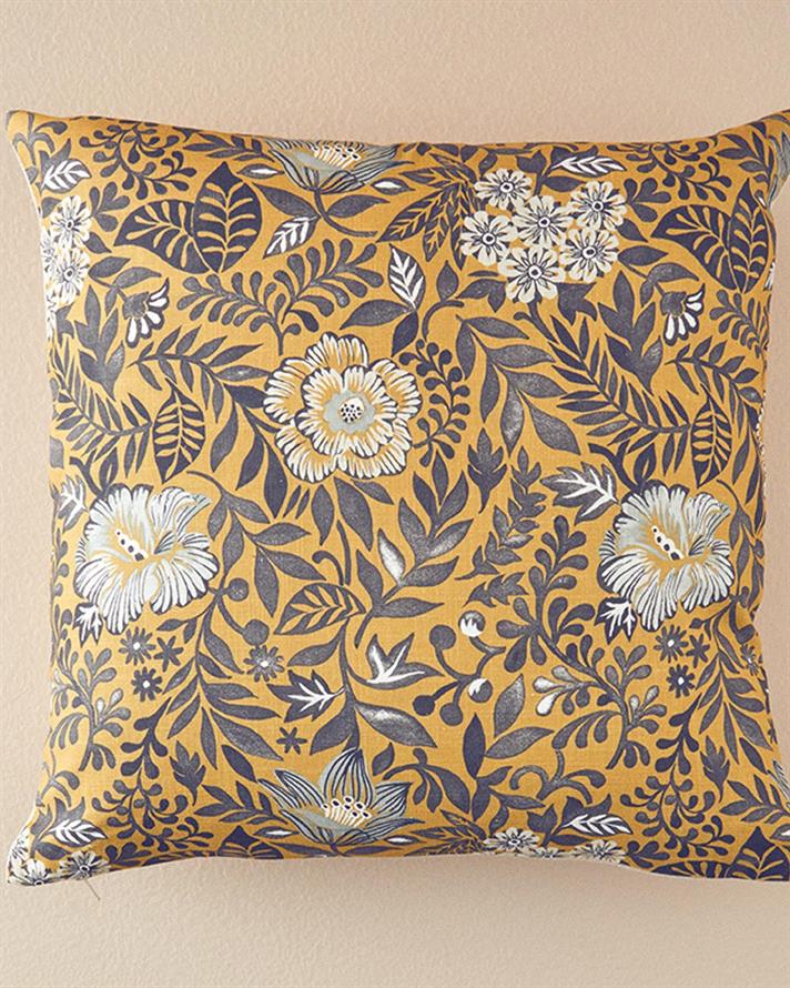 Față de pernă decorativă, Adra, bumbac, 45x45 cm, galben muștar
