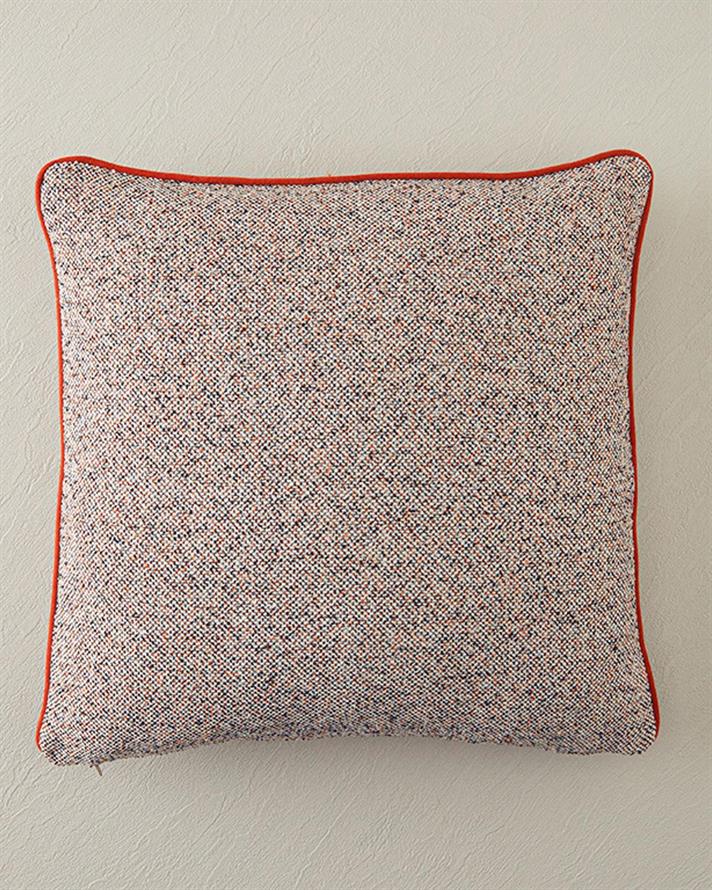 Față de pernă decorativă, Celine, bumbac-poliester, 45x45 cm, ecru-cărămiziu