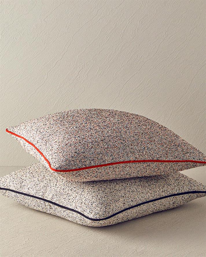 Față de pernă decorativă, Celine, bumbac-poliester, 45x45 cm, ecru-negru