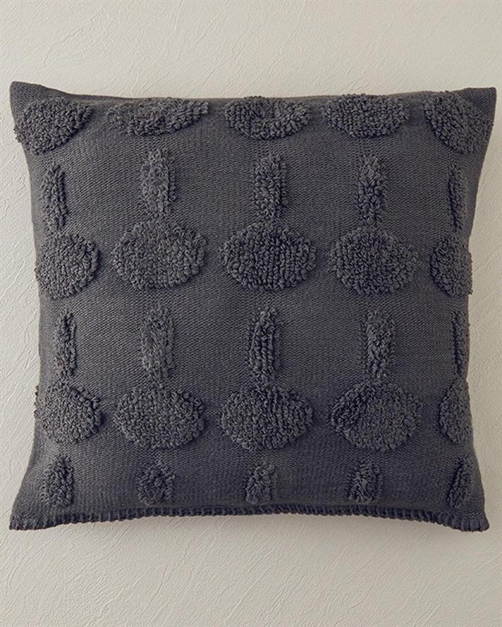 Față de pernă decorativă, ComfyCover, acril, 45x45 cm, antracit