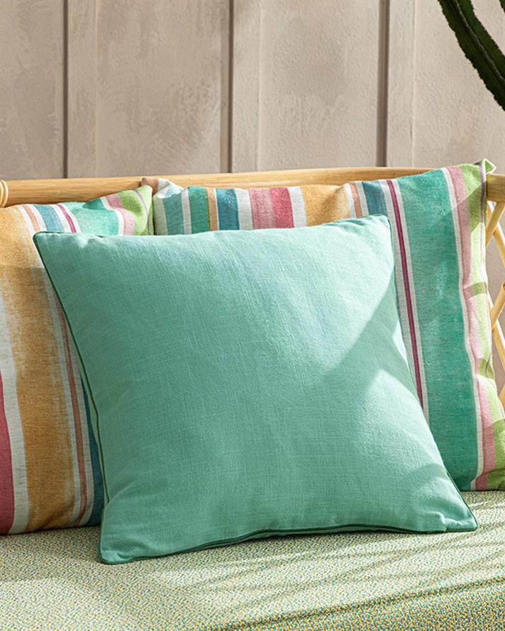 Față de pernă decorativă, Corb, bumbac, 45x45 cm, verde