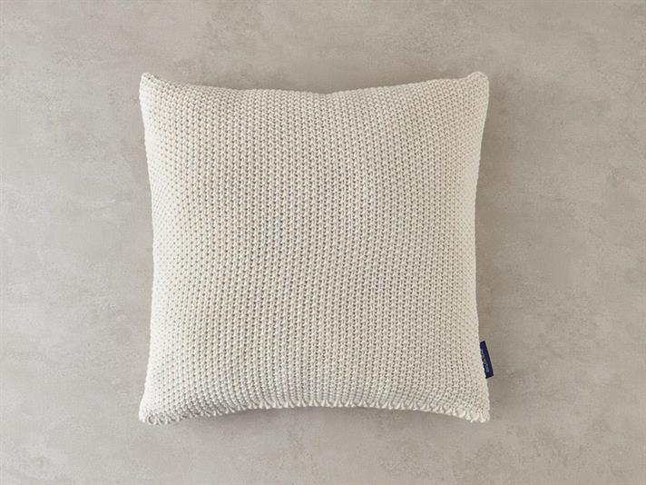 Față de pernă decorativă, Embrance, acril, 45x45 cm, gri