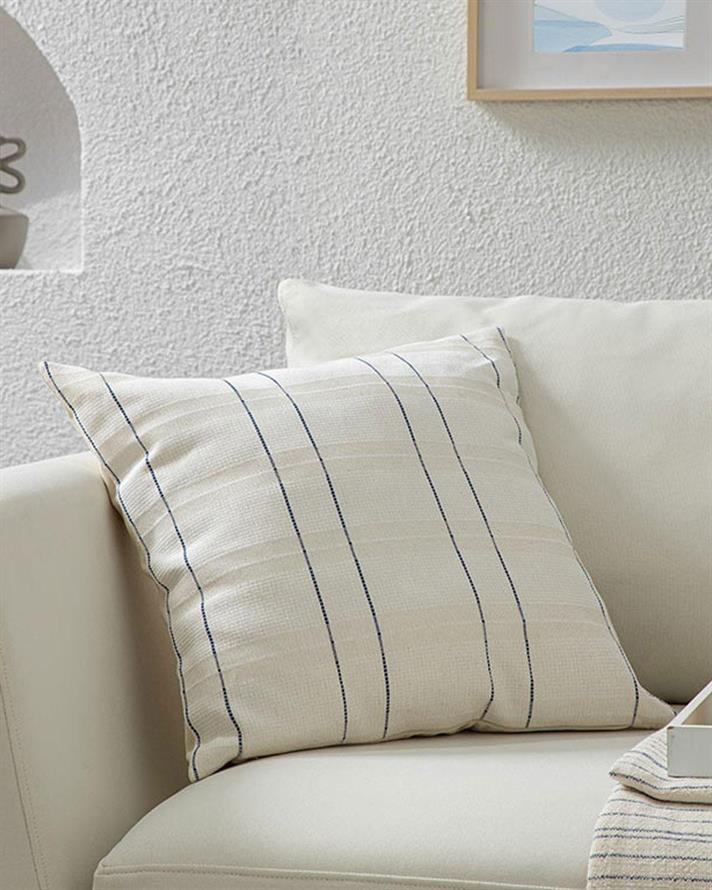 Față de pernă decorativă, Epiona, bumbac, 45x45 cm, alb