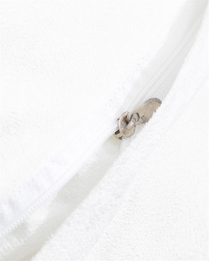 Față de pernă decorativă, Jade, acril, 45x45 cm, alb