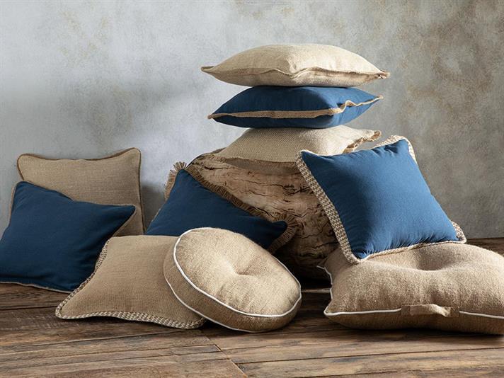 Față de pernă decorativă, Jute Glory, iută, 45x45 cm, bej