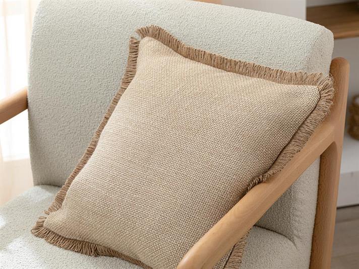 Față de pernă decorativă, Jute Glory, iută, 45x45 cm, bej