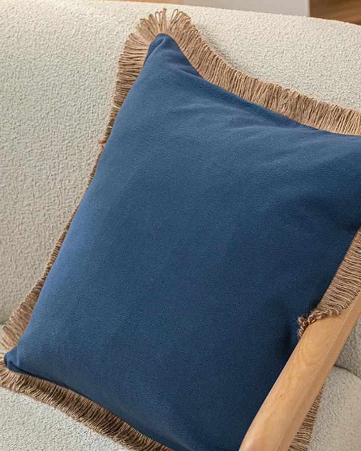 Față de pernă decorativă, Marine Glory, bumbac, 45x45 cm, albastru indigo