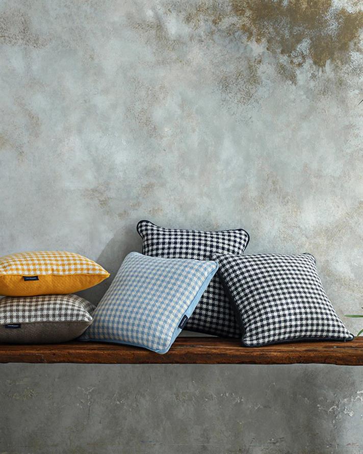 Față de pernă decorativă, Odesa, bumbac-acril, 42x42 cm, bleu