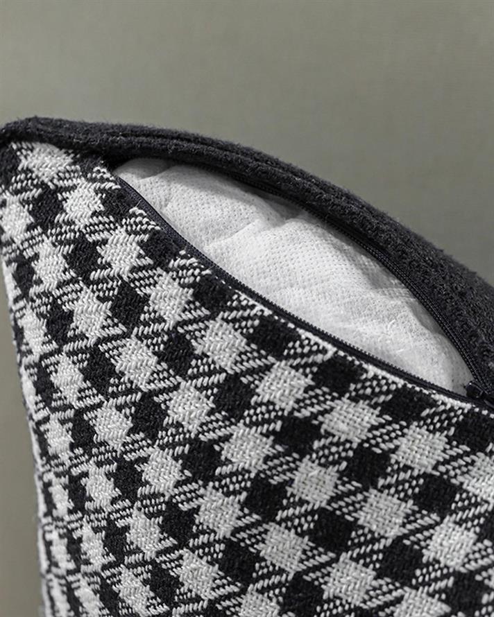 Față de pernă decorativă, Odesa, bumbac-acril, 42x42 cm, albastru indigo