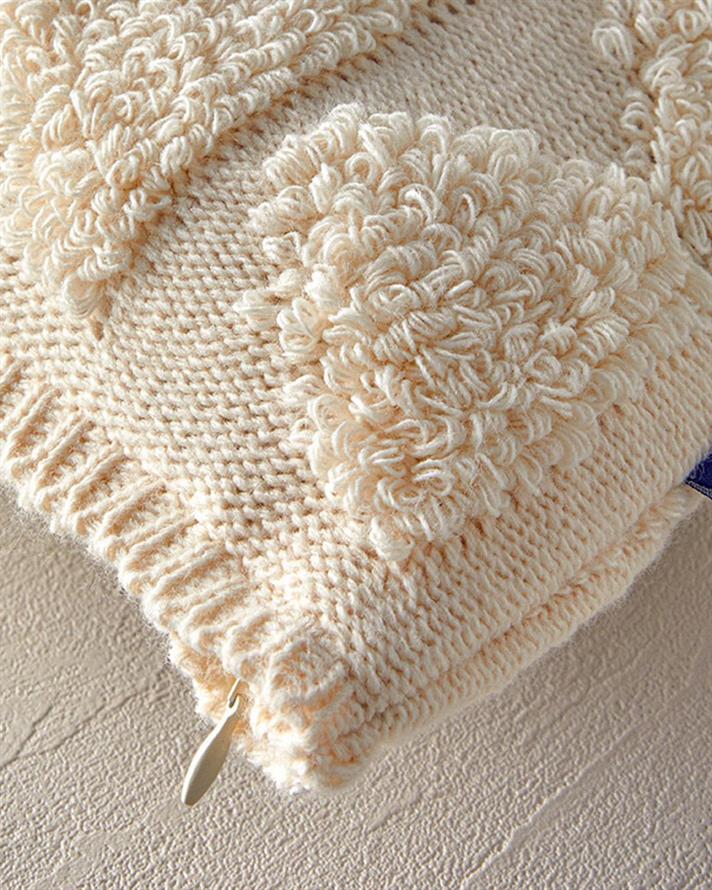 Față de pernă decorativă, PlushTouch, acril, 45x45 cm, gri