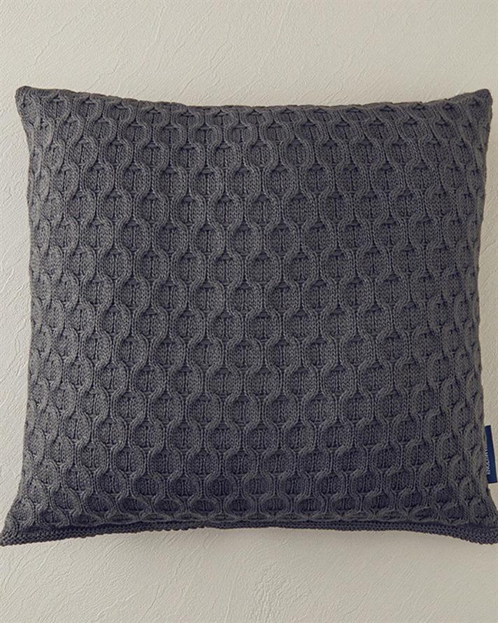 Față de pernă decorativă, Velvety, acril, 45x45 cm, antracit