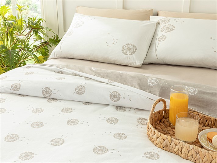 Faceți o dorință Bumbac Double Set Lenjerie De Pat 200x220 cm Bej