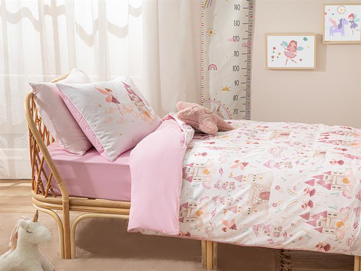 Fairy Set Husă Pilotă Pentru Copii Copil, Bumbac, 160*220 Cm, Albastru-Maro
