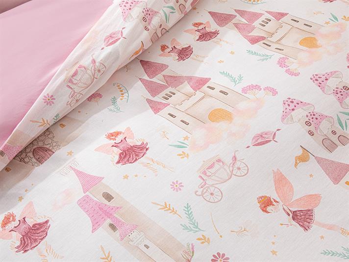 Fairy Set Husă Pilotă Pentru Copii Copil, Bumbac, 160*220 Cm, Albastru-Maro
