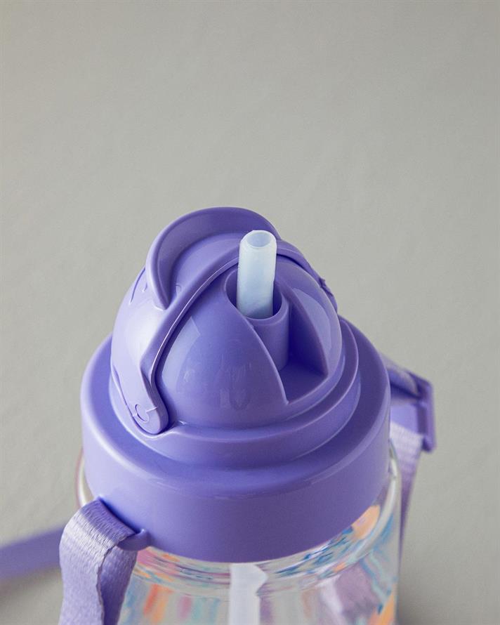 Fairy Sticlă De Apă Pentru Copii Cu Bretele, Plastic, 500 Ml, Albastru-Rosu