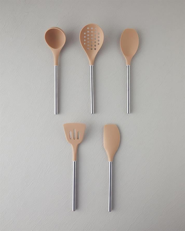 Silicone 5 pcs Beige