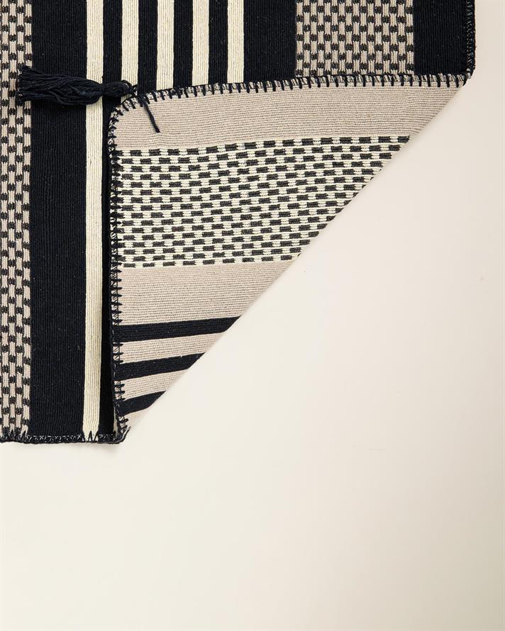 Fancy Striped Covor, Țesut, 120*180 Cm, Crem - Gri