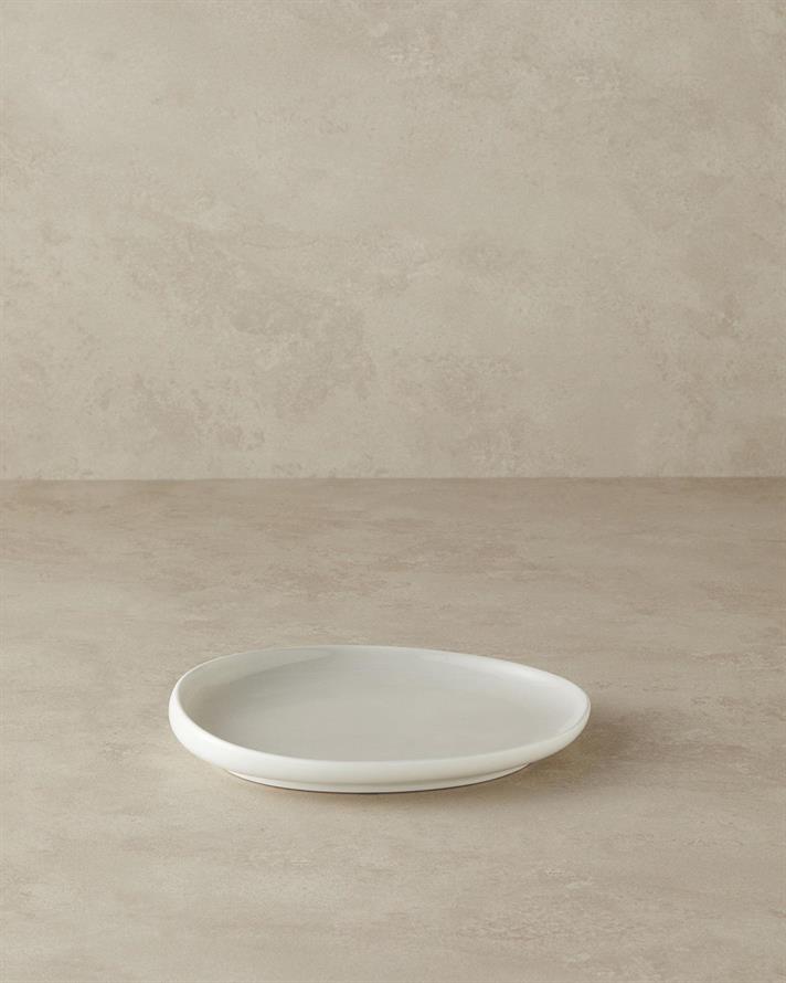 Farfurie desert, Bohon, porțelan, 23 cm, gri