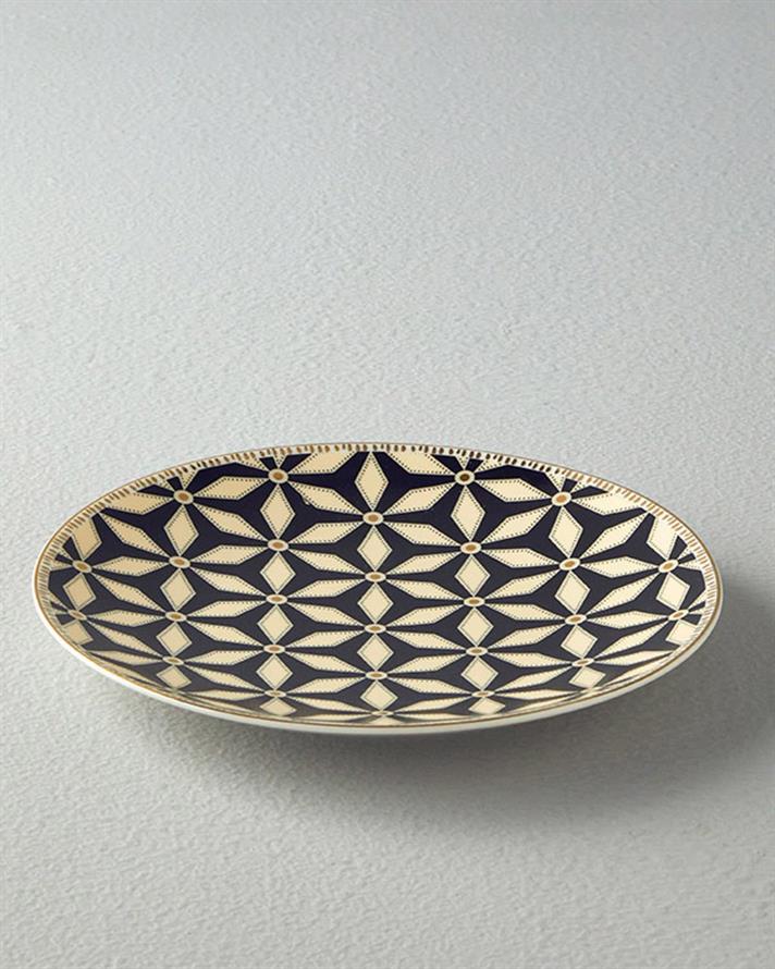 Farfurie desert, Modern Sense, porțelan, 20 cm, negru