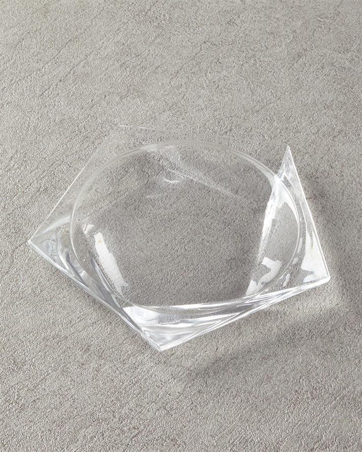 Farfurie desert, Vivian, sticla, 20 cm, transparent