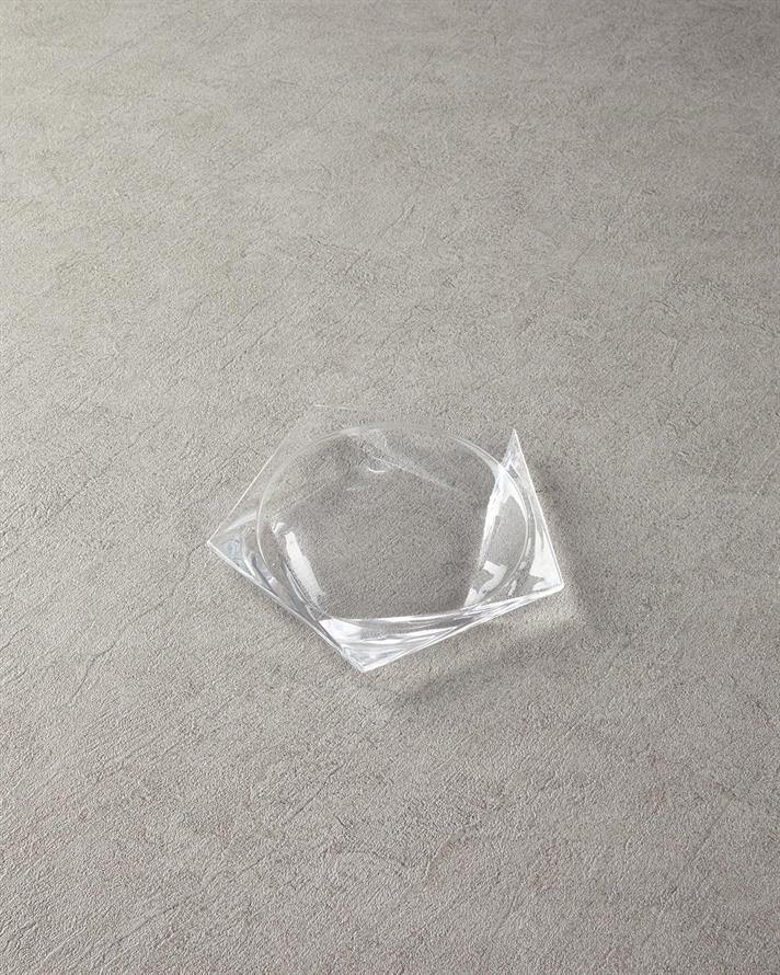 Farfurie desert, Vivian, sticla, 20 cm, transparent