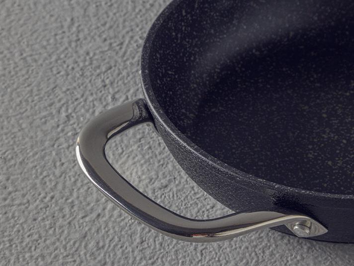 Charm Granite Shallow Frying Pan 20 cm Black