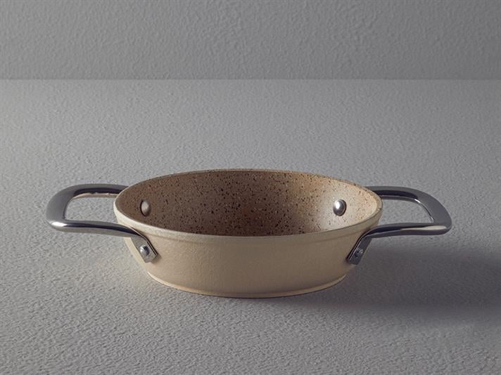 Charm Granite Shallow Frying Pan 20 cm Beige