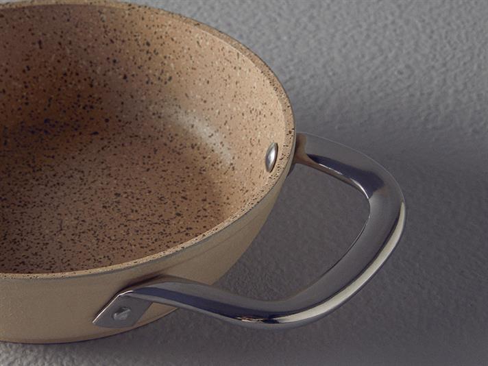 Charm Granite Shallow Frying Pan 20 cm Beige