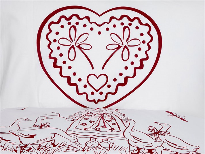 Fata de cabană Cottony Set 2  FAȚĂ DE PERNĂ 50x70 cm Claret Red
