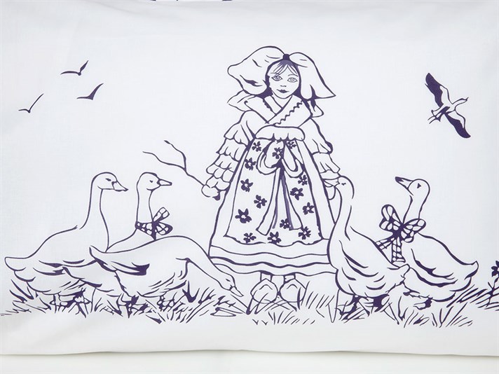 Fata de cabană Cu Bumbac Cu 2 Piese Față De Pernă 50x70 cm Violet