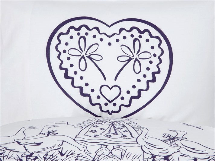 Fata de cabană Cu Bumbac Cu 2 Piese Față De Pernă 50x70 cm Violet